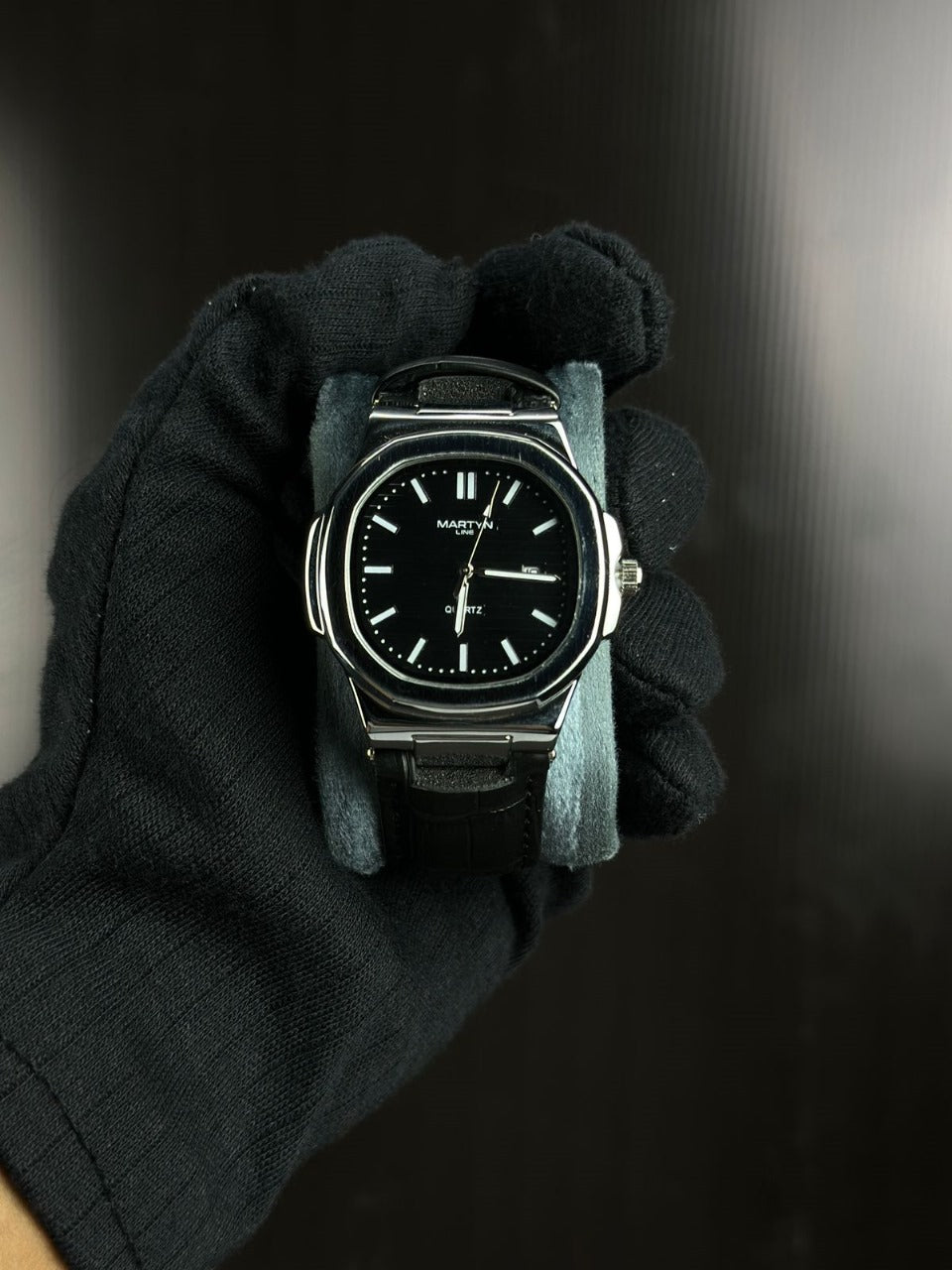 Men’s Black Dial Quartz Watch by Martyn