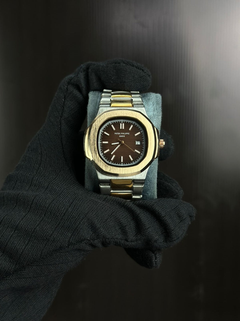 Patek Philippe Nautilus Two-Tone Brown Dial (Inspired Design)