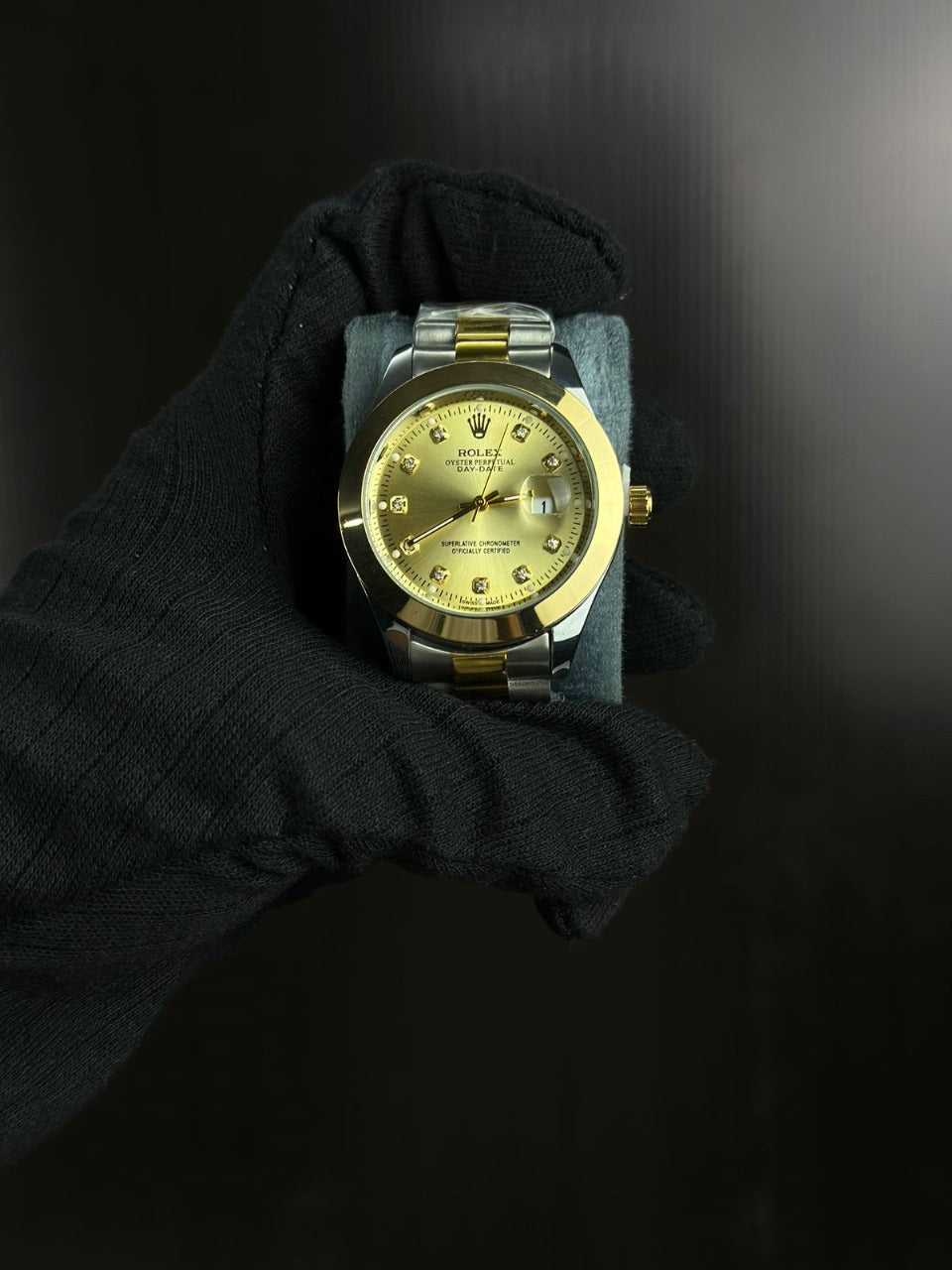 Rolex Oyster Perpetual Day-Date – Gold Dial Two-Tone (Replica)