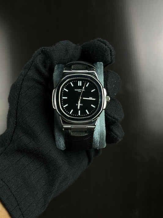 Men’s Black Dial Quartz Watch by Martyn