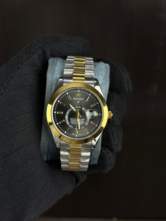 Rolex Sky-Dweller – Black Dial Two-Tone (Replica)