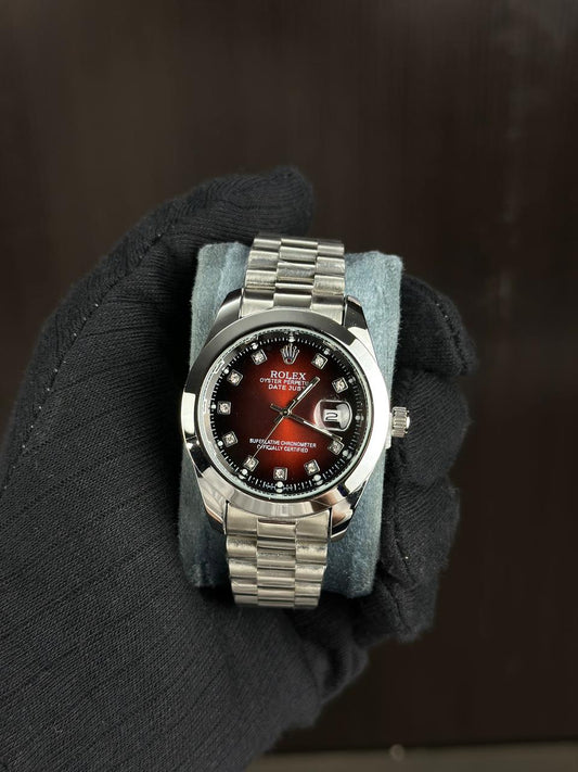 Rolex Oyster Perpetual Datejust – Red Gradient Dial (Replica)